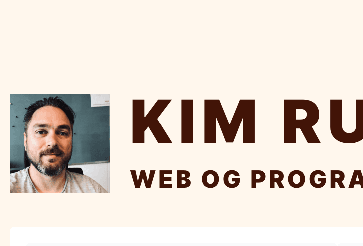 My CV page thumbnail