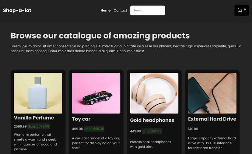 E-commerce site thumbnail
